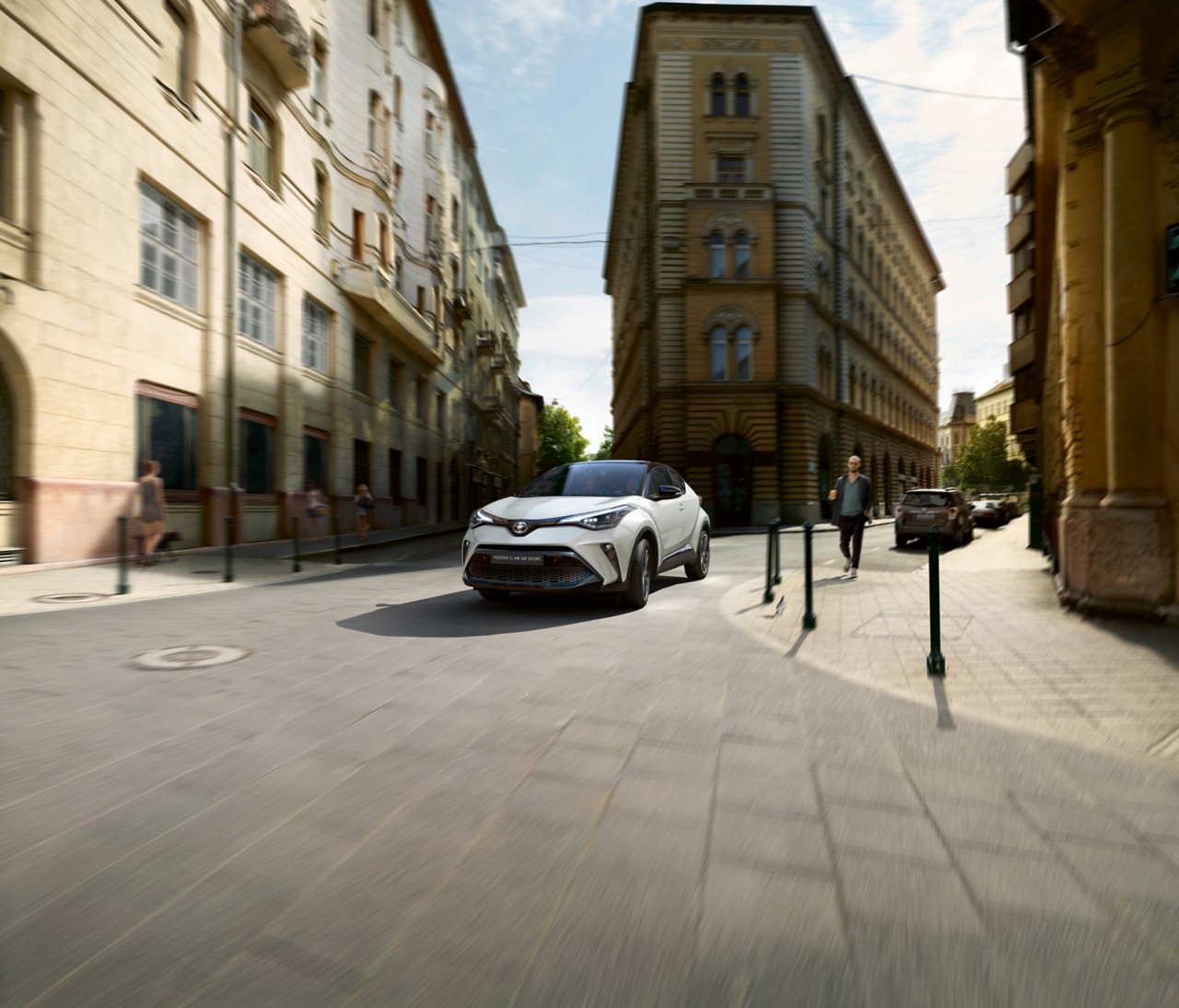 Toyota Corolla Hatchback parked in road